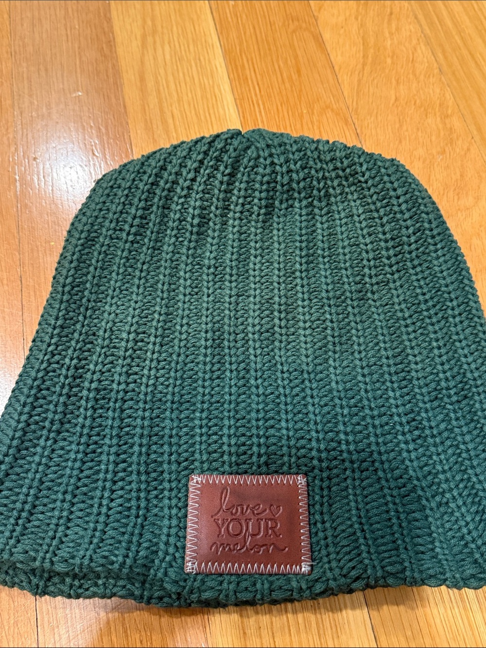 Love your melon green Beanie hat .